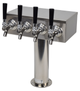 4 FAUCET TOWER ALL 304SS 3" BASE-GLYCOL NSF.