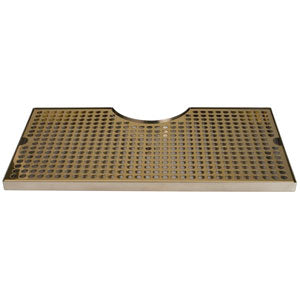 18" SS/PVD Brass Cut-Out Surface Mount, 4" Column