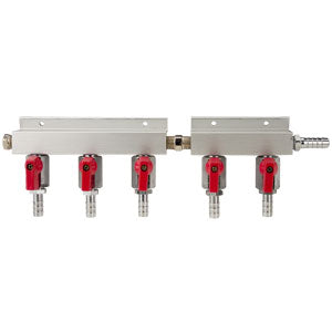 5-Way Gas Distributor, Aluminum