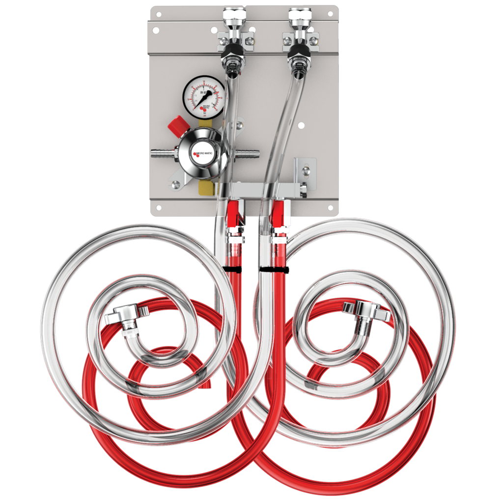 2 Kegs, Secondary Panel with Manifold