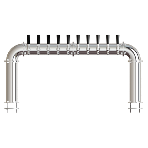 Image of Beer Tower 10 Tap Stainless Pass-Thru ARCADIA 10, Glycol