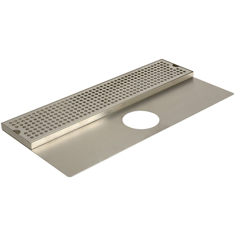 Image of 24" Stainless Steel Surface Mount Drain Tray, w/ Tower Plate