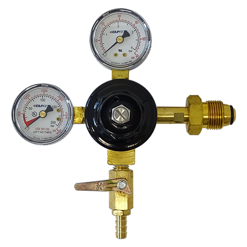 Dual Guage Regulator Co2 & Mixed Gas - Double Gauge 60 psi