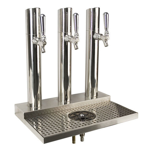 Image of Skyline Beer Station, 3 Faucet, Polished Stainless Steel