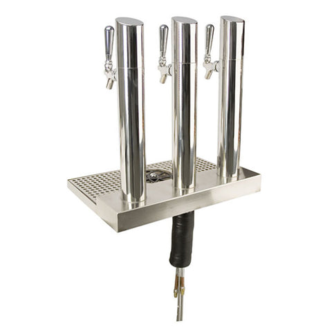 Image of Skyline Beer Station, 3 Faucet, Polished Stainless Steel
