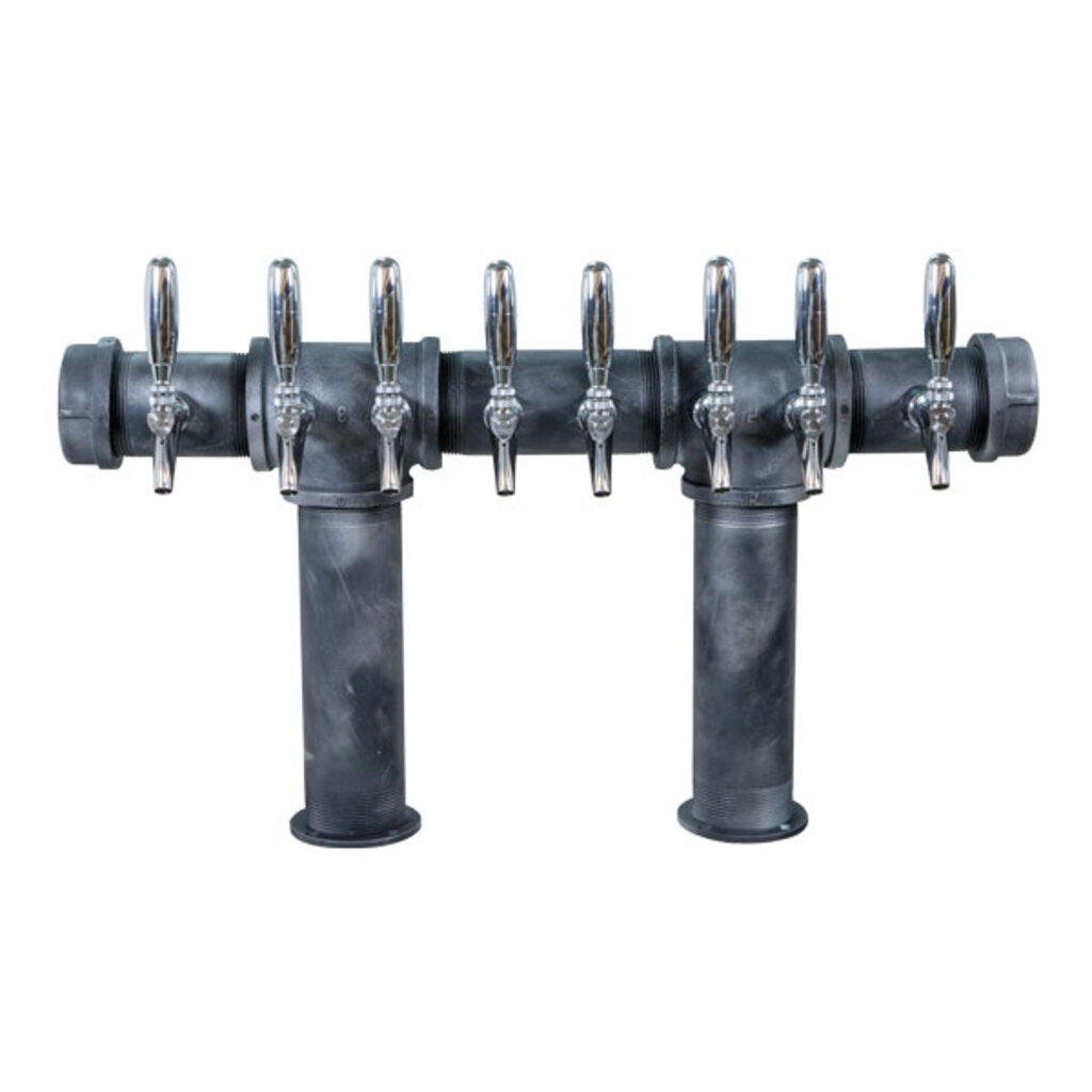 Double Pedestal Cast Iron - 8 Faucets