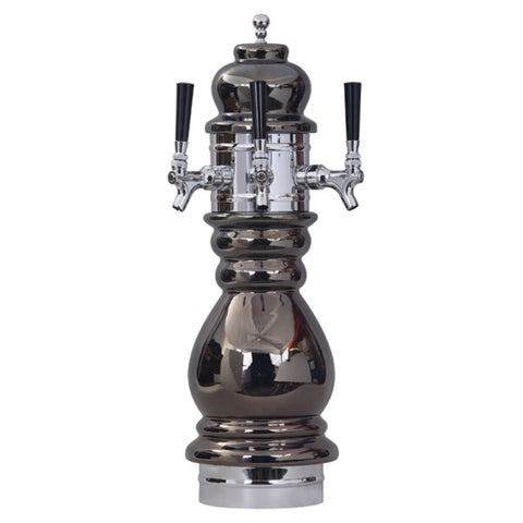Image of Black Forest Ceramic Tower, 3 Faucet