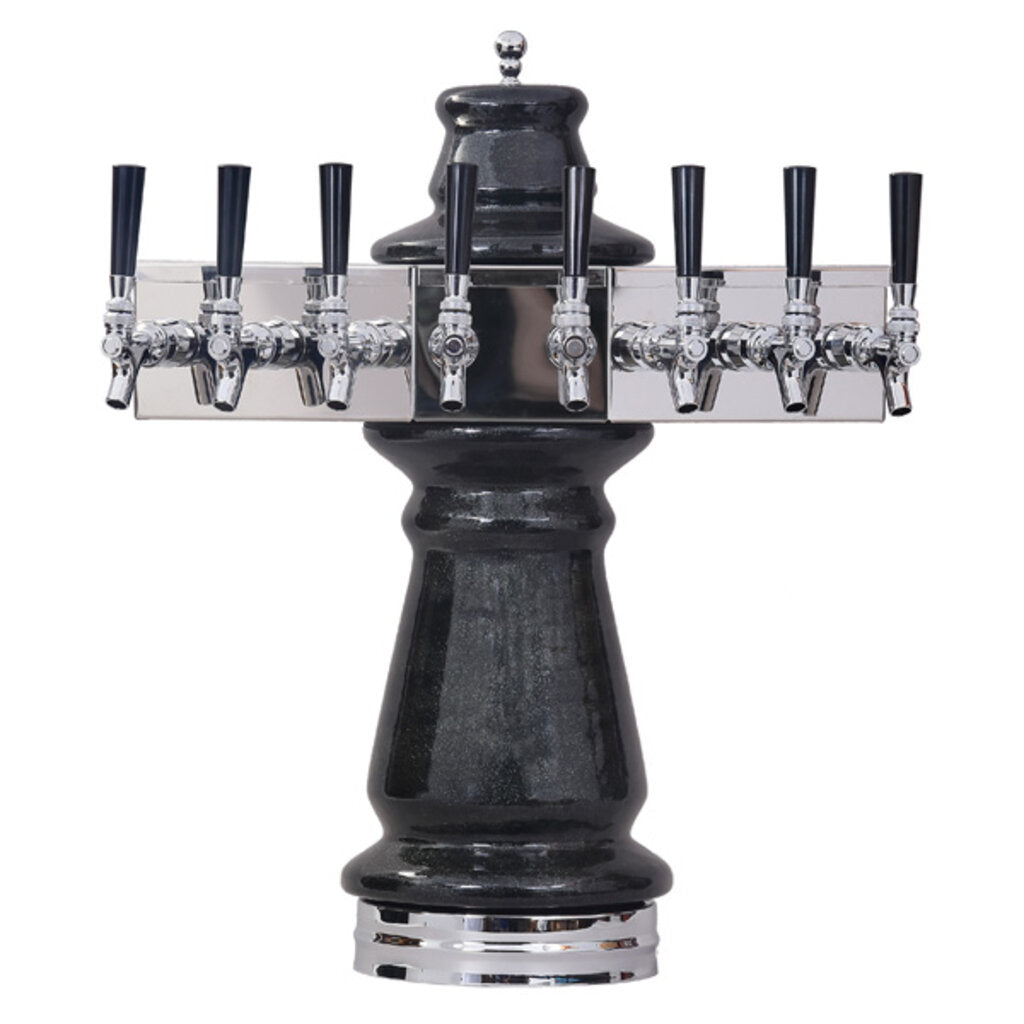 Vienna Ellipse Ceramic Tower, 8 Faucet