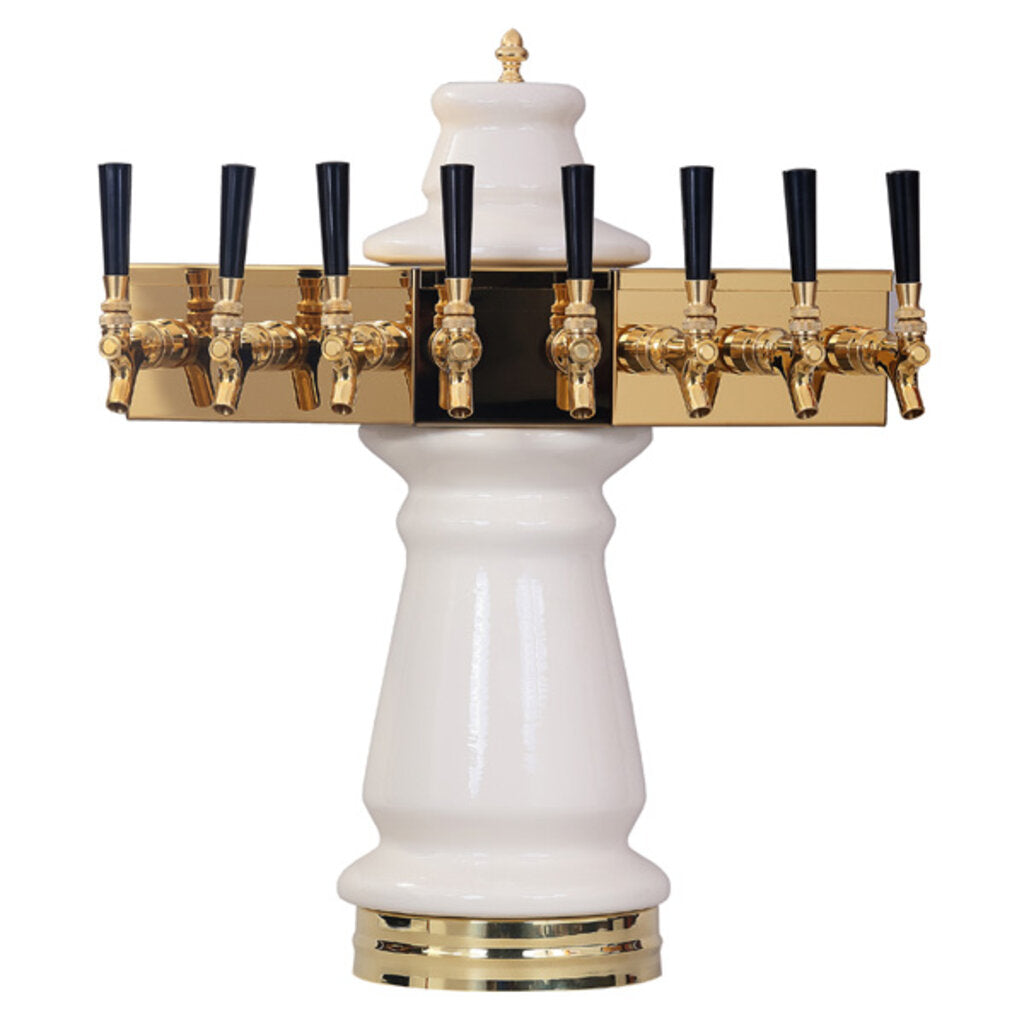 Vienna Ellipse Ceramic Tower, 8 Faucet