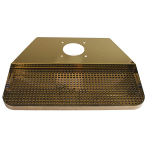Image of Wrap Around Mushroom Draft Beer Tower Drip Tray, SS/PVD, With Drain