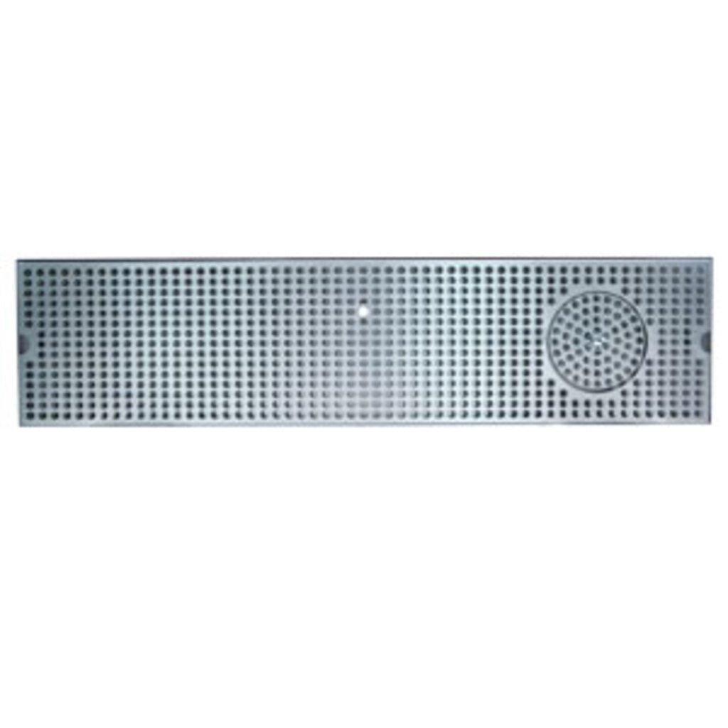 39" Stainless Steel Glass Rinser Drain Tray, 8-12 Faucets