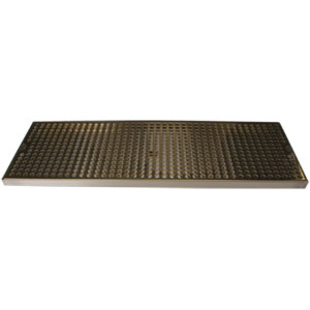 Surface Mount Drip Tray, 24" x 8", Stainless Steel Tray with PVD Grid