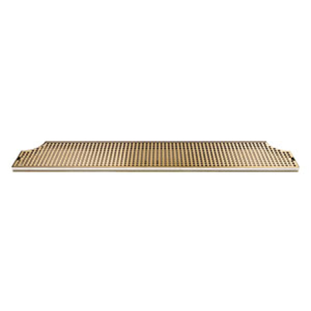 46" Stainless Steel Tray with PVD Grid Surface Mount Drain Tray w/ Drain