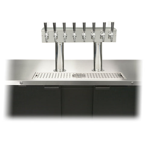 Image of Pro-Line Tower Conversion - Double Pedestal - 8 Faucets - Polished Stainless Steel