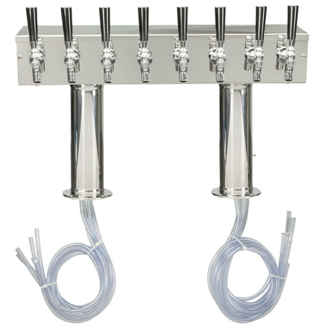 Image of Pro-Line Tower Conversion - Double Pedestal - 8 Faucets - Polished Stainless Steel