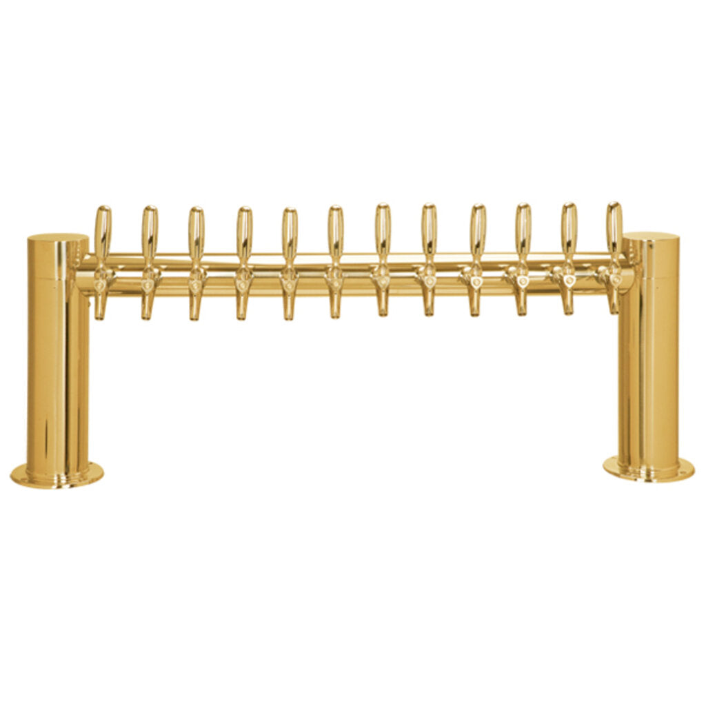 Metropolis "H" - 12 Faucets - PVD Brass - Glycol Cooled