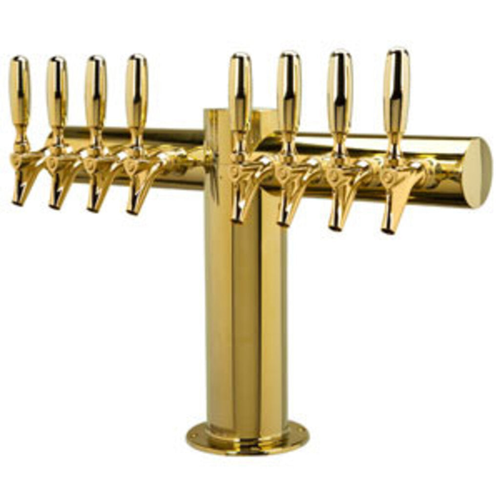 Metropolis "T" - 8 Faucets - PVD Brass - Glycol Cooled