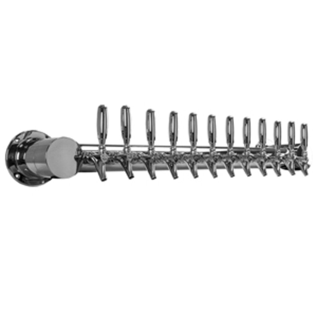 Metropolis "Wall Mount" - 12 Faucets - Polished Stainless Steel - Glycol Cooled