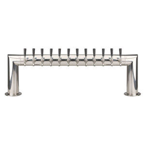 Pass Thru - 12 Faucet - Polished Stainless Steel - Glycol Cooled