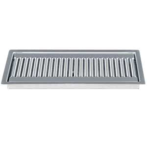 12" Stainless Steel Flush Mount Drip Tray, w/ Drain