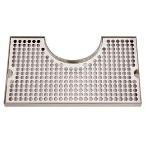 14" Stainless Steel Cut-Out Surface Mount, 4" Column