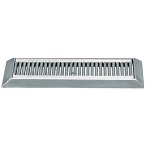 16" Stainless Steel Bevel Edge Drip Tray, With Drain