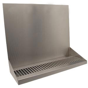 16" Stainless Steel Wall Mount Drain Tray