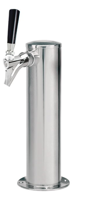 3" Column - SpinStop-Kombucha or Beer- Polished Stainless Steel - Air Cooled-Single Faucet