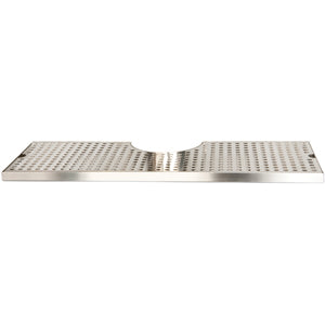 18" Surface Mount Cut-Out Drain Tray, 4" Column