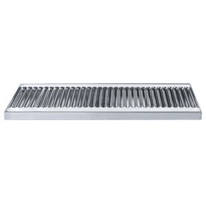 18" Surface Mount Drip Tray, No Drain, Stainless Steel
