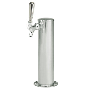 3" Column - Spin Stop Single Faucet - Polished Stainless Steel - Air Cooled