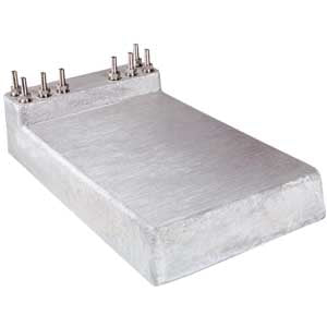 8" x 14" Cold Plate - 4 Product (fittings sold seperately)