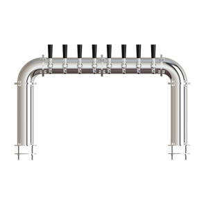 Beer Tower 8 Tap Stainless Pass-Thru ARCADIA 8, Glycol