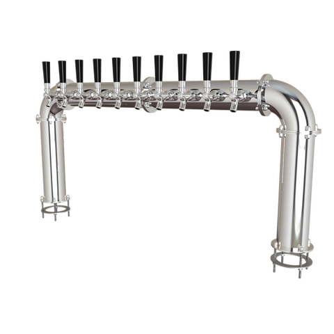 Image of Beer Tower 10 Tap Stainless Pass-Thru ARCADIA 10, Glycol