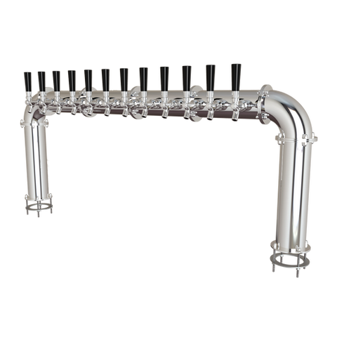 Beer Tower 12 Tap Stainless Pass-Thru ARCADIA 12, Glycol