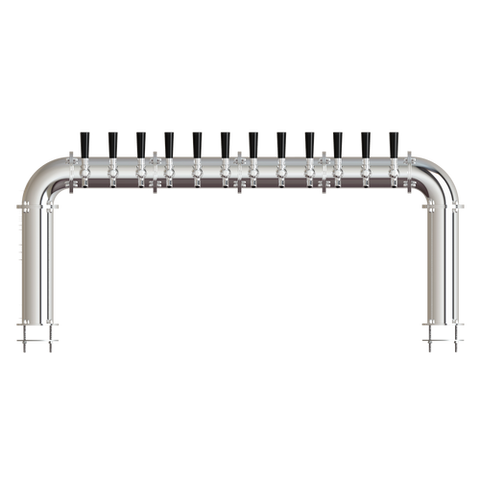 Image of Beer Tower 12 Tap Stainless Pass-Thru ARCADIA 12, Glycol