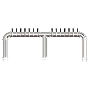 Beer Tower 14 Tap Stainless Pass-Thru ARCADIA 14, Glycol