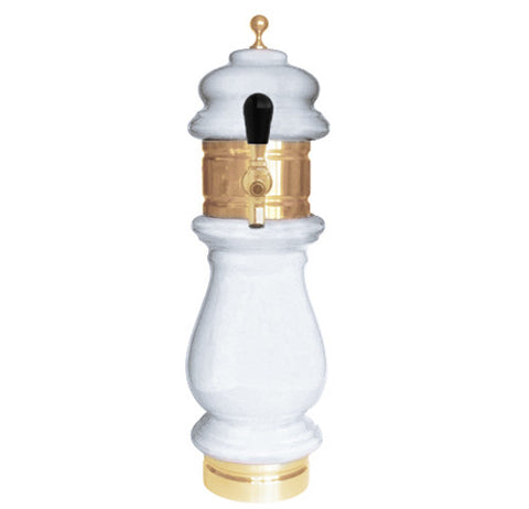 Image of Ceramic Draft Beer Tower SILVA 1 Tap - Glycol cooled