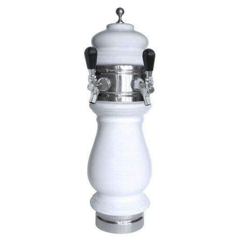 Ceramic Draft Beer Tower SILVA 2 Tap - Glycol Cooled