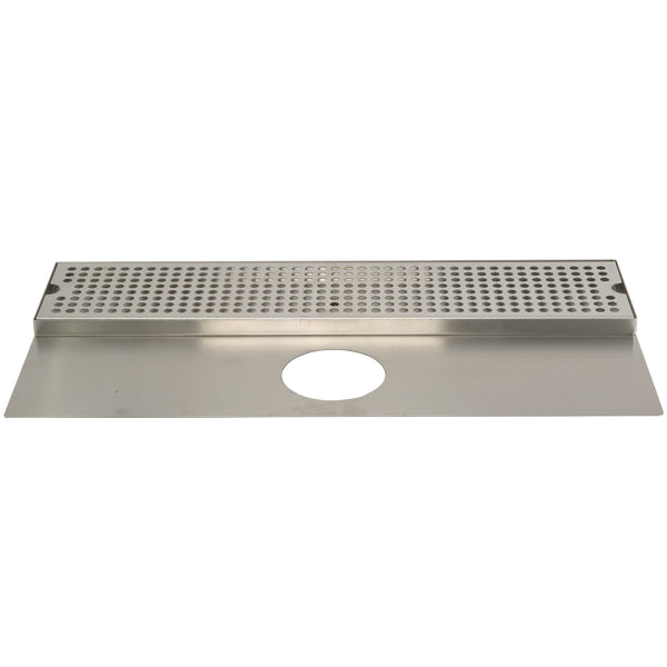 24" Stainless Steel Surface Mount Drain Tray, w/ Tower Plate