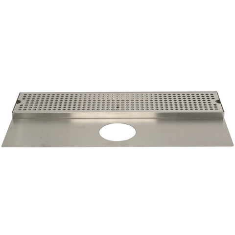 Image of 24" Stainless Steel Surface Mount Drain Tray, w/ Tower Plate