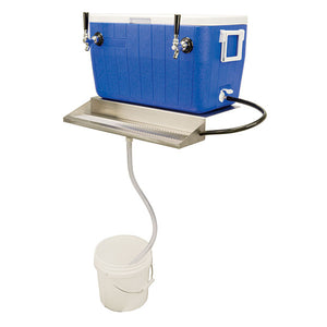 24" Jockey Box Drip Tray with Drain