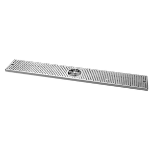 Drip Tray 48 Inch Surface Mount, Counter Top, Stainless Steel With Rinser