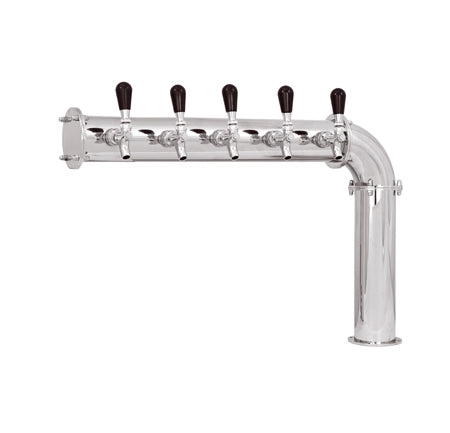 Beer Tower 5 Tap Stainless Elbow-style PERSEY 5, Glycol