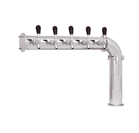 Image of Beer Tower 5 Tap Stainless Elbow-style PERSEY 5, Glycol