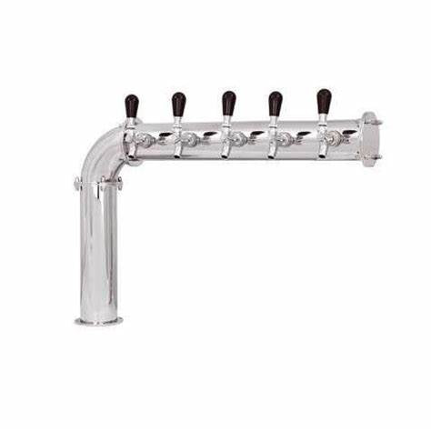 Image of Beer Tower 5 Tap Stainless Elbow-style PERSEY 5, Glycol