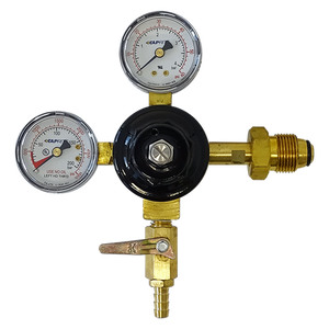 Dual Guage Regulator Co2 & Mixed Gas - Double Gauge 60 psi