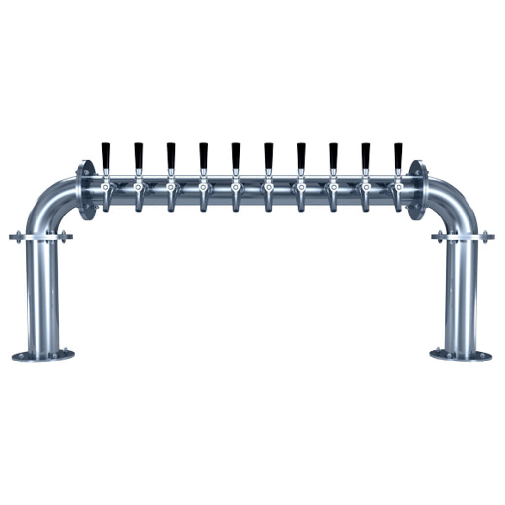 Biergarten "U" - 10 304 Faucets - Polished Stainless Steel - Glycol Cooled