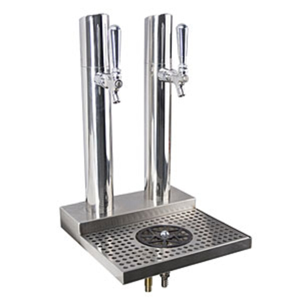 Skyline Beer Station, 2 Faucet, Polished Stainless Steel