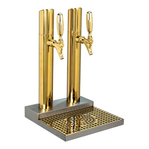 Skyline Beer Station, 2 Faucet, Stainless Steel, PVD Brass